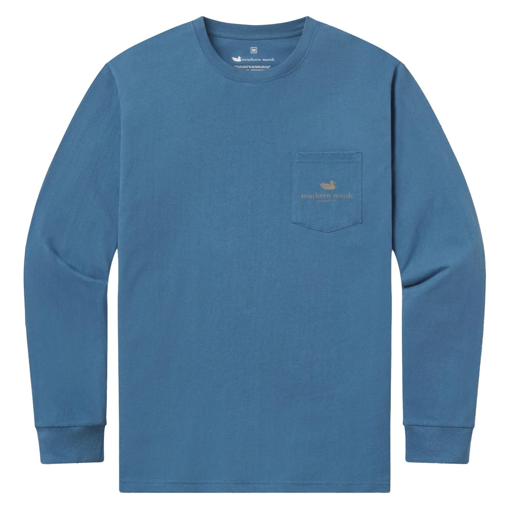 Southern Marsh Mens Gun Dog Collection - Black Lab - Long Sleeve T Shirt