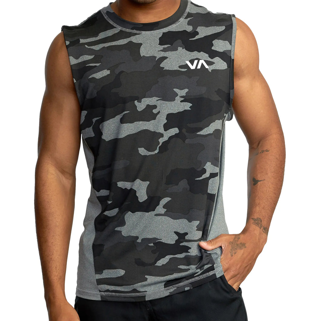 RVCA Mens Sport Vent Muscle Tank Top